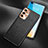 Soft Luxury Leather Snap On Case Cover N03 for Huawei P40 Black