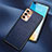Soft Luxury Leather Snap On Case Cover N03 for Huawei P40 Blue