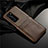 Soft Luxury Leather Snap On Case Cover N06 for Huawei P40 Pro Brown