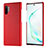 Soft Luxury Leather Snap On Case Cover P01 for Samsung Galaxy Note 10 Plus 5G Red