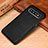 Soft Luxury Leather Snap On Case Cover P01 for Samsung Galaxy S10e Black