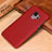 Soft Luxury Leather Snap On Case Cover P01 for Samsung Galaxy S9 Plus Red