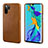 Soft Luxury Leather Snap On Case Cover P02 for Huawei P30 Pro Brown