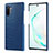 Soft Luxury Leather Snap On Case Cover P02 for Samsung Galaxy Note 10 Plus 5G Blue