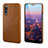 Soft Luxury Leather Snap On Case Cover P03 for Huawei P20 Pro Brown