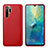 Soft Luxury Leather Snap On Case Cover P03 for Huawei P30 Pro Red