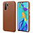Soft Luxury Leather Snap On Case Cover P04 for Huawei P30 Pro Brown