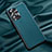 Soft Luxury Leather Snap On Case Cover QK2 for Samsung Galaxy M32 5G Cyan