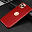 Soft Luxury Leather Snap On Case Cover R01 for Apple iPhone 11 Pro Max Red