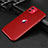 Soft Luxury Leather Snap On Case Cover R01 for Apple iPhone 11 Red