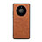 Soft Luxury Leather Snap On Case Cover R01 for Huawei Mate 40 Pro+ Plus Brown