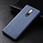 Soft Luxury Leather Snap On Case Cover R01 for OnePlus 8 Blue