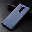 Soft Luxury Leather Snap On Case Cover R01 for OnePlus 8 Pro Blue