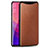 Soft Luxury Leather Snap On Case Cover R01 for Oppo Find X Orange