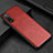 Soft Luxury Leather Snap On Case Cover R01 for Oppo Find X2 Red