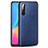 Soft Luxury Leather Snap On Case Cover R01 for Oppo K7 5G Blue