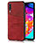 Soft Luxury Leather Snap On Case Cover R01 for Samsung Galaxy A70S Red