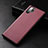 Soft Luxury Leather Snap On Case Cover R01 for Samsung Galaxy Note 10 Plus Red
