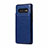 Soft Luxury Leather Snap On Case Cover R01 for Samsung Galaxy S10 Plus Blue
