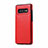 Soft Luxury Leather Snap On Case Cover R01 for Samsung Galaxy S10 Plus Red