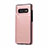 Soft Luxury Leather Snap On Case Cover R01 for Samsung Galaxy S10 Plus Rose Gold