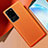 Soft Luxury Leather Snap On Case Cover R01 for Samsung Galaxy S20 Ultra 5G Orange