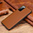 Soft Luxury Leather Snap On Case Cover R02 for Huawei Honor View 30 5G Brown