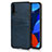 Soft Luxury Leather Snap On Case Cover R02 for Huawei Nova 5 Pro Blue