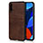 Soft Luxury Leather Snap On Case Cover R02 for Huawei Nova 5 Pro Brown