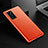 Soft Luxury Leather Snap On Case Cover R02 for Huawei P40 Orange