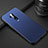 Soft Luxury Leather Snap On Case Cover R02 for OnePlus 7T Pro Blue