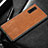 Soft Luxury Leather Snap On Case Cover R02 for Oppo Find X2 Orange