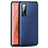 Soft Luxury Leather Snap On Case Cover R02 for Oppo Find X2 Pro Blue