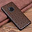 Soft Luxury Leather Snap On Case Cover R03 for Huawei Mate 20 Pro Brown