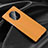 Soft Luxury Leather Snap On Case Cover R03 for Huawei Mate 40 Pro Orange