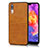 Soft Luxury Leather Snap On Case Cover R03 for Huawei P20 Orange