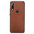 Soft Luxury Leather Snap On Case Cover R03 for Huawei P30 Lite Brown