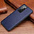 Soft Luxury Leather Snap On Case Cover R03 for Huawei P40 Blue