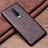 Soft Luxury Leather Snap On Case Cover R03 for OnePlus 8 Brown