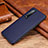 Soft Luxury Leather Snap On Case Cover R03 for Oppo Find X2 Pro Blue