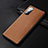Soft Luxury Leather Snap On Case Cover R03 for Oppo Reno4 Pro 5G Brown