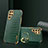Soft Luxury Leather Snap On Case Cover R03 for Samsung Galaxy S21 Ultra 5G Green