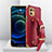 Soft Luxury Leather Snap On Case Cover R03 for Xiaomi Mi 11 Lite 5G Red