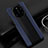 Soft Luxury Leather Snap On Case Cover R04 for Huawei Mate 40 RS Blue
