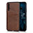 Soft Luxury Leather Snap On Case Cover R04 for Huawei Nova 5T Brown