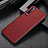 Soft Luxury Leather Snap On Case Cover R04 for Huawei P30 Red