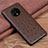 Soft Luxury Leather Snap On Case Cover R04 for OnePlus 7T Brown