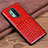 Soft Luxury Leather Snap On Case Cover R04 for OnePlus 8 Pro Red