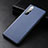 Soft Luxury Leather Snap On Case Cover R04 for Oppo Reno3 Pro Blue