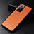 Soft Luxury Leather Snap On Case Cover R04 for Samsung Galaxy Note 20 Ultra 5G Orange